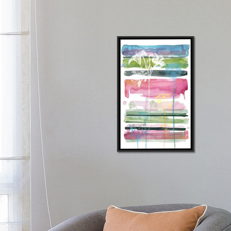 «Asbury Garden Summer Silhouette III», reproduction d'art sur toile tendue, H 26 po x l 18 po x P 1,5 po, Toile tendue