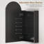 HOMCOM Bathroom Mirror Cabinet with Adjustable Glass Shelves-1109108196