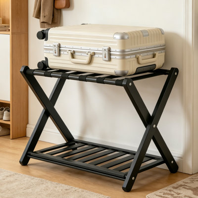 Porte-bagages pliant en bambou