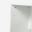 Lavabo de salle de bain mural avec lavabo et armoire latérale, porte à fermeture en douceur-1305348641