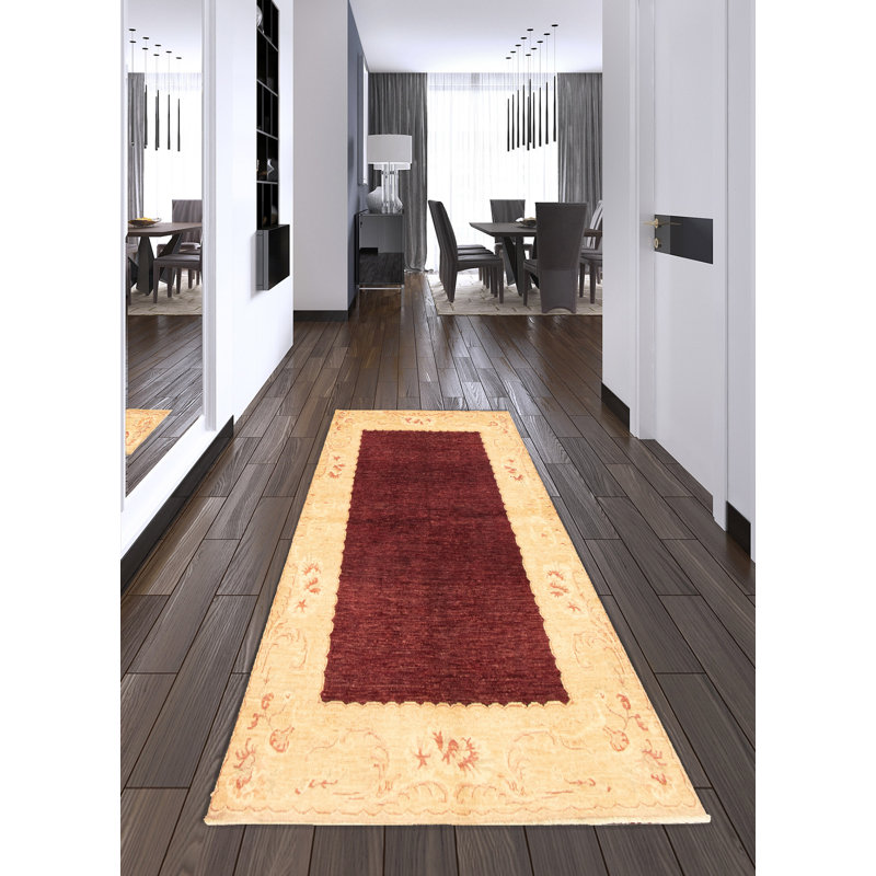 Tapis décoratif en laine noué à la main de conception unique 4 pi 9 po x 6 pi 8 po Deymar New Age