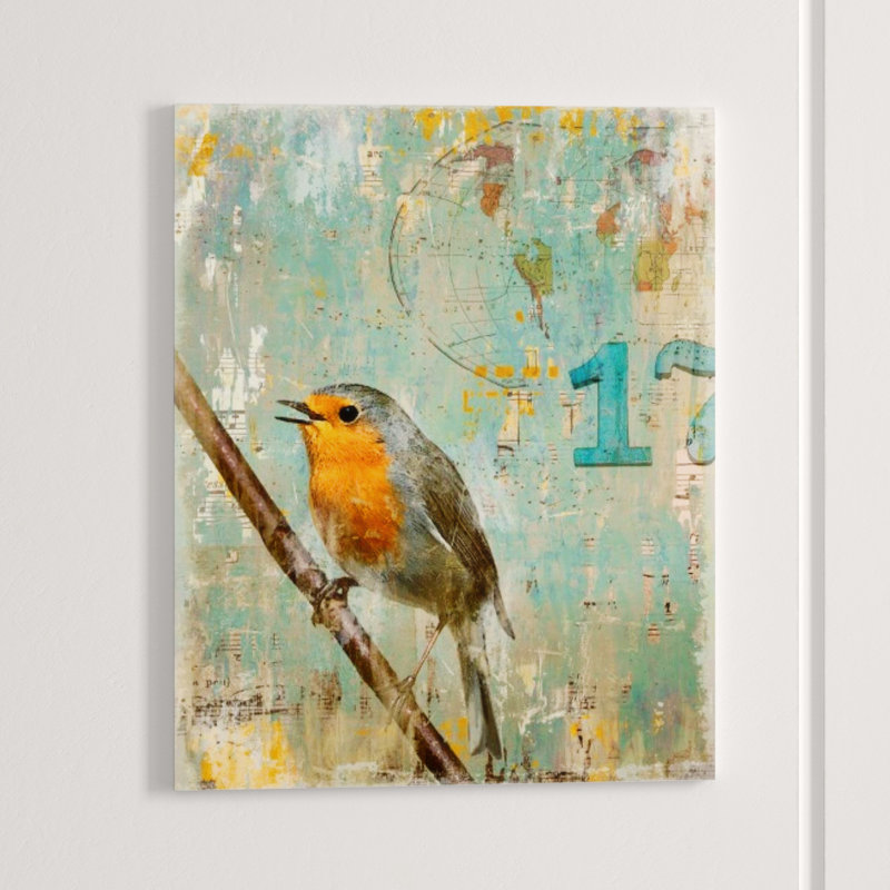 Aves 17 Print by Zoey Riley, 38" H x 30" W, Outdoor