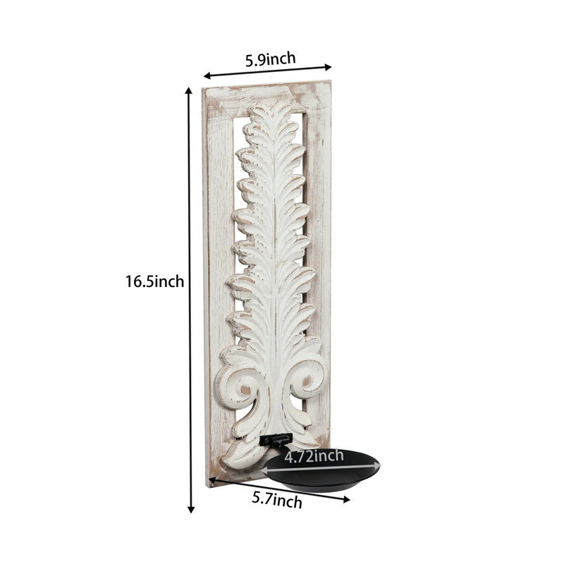 Openwork Carving Wall Candle Sconces Set Of 2