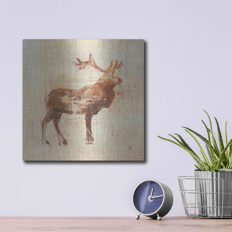 «Elk Study V2» par Studio Mousseau, H 12 po x l 12 po