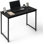 Bureau de travail moderne noir, bureau d'écriture de bureau à domicile peu encombrant, options multiples