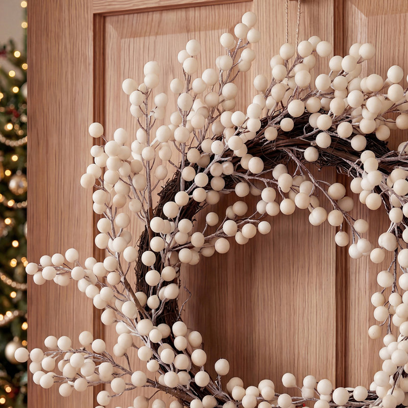 Plastic 55 cm Artificial Wreath
