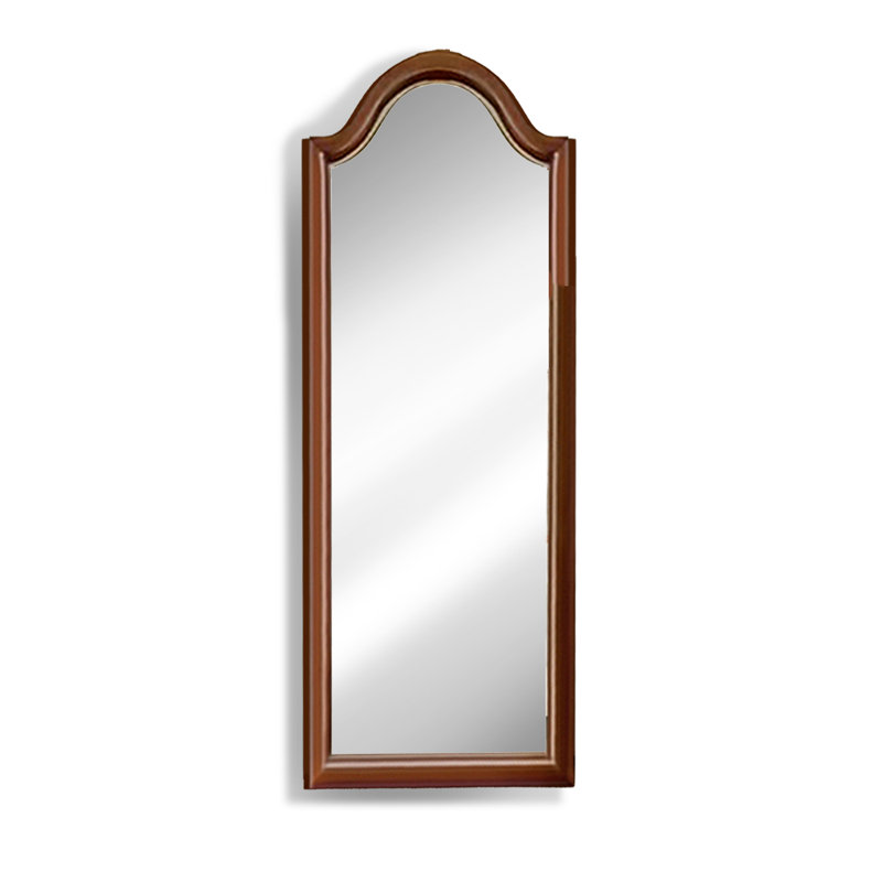 French Vintage Solid Wood Frame High-Definition Full-Length Mirror, 59.06" x 19.69"