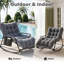 Fauteuil à bascule Papasan surdimensionné avec coussin épais en velours côtelé sur toute la longueur, repose-pieds et poche de rangement, fauteuil d'appoint extérieur pour chambre, salon ou balcon, beige-2123116795
