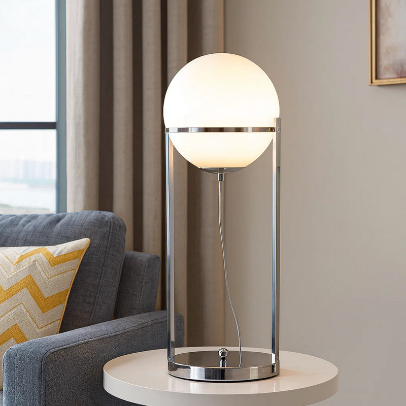 Charona Metal Novelty Lamp, Silver