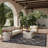 Adianey Red Barrel Studio Easy Care Trellis Charcoal/Black Indoor/Outdoor Area Rug-2053643125