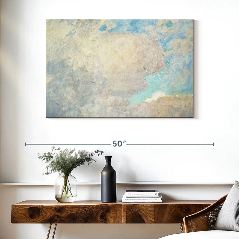 Avery White Clouds Blue Sky, 26" H x 39" W