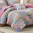 Nellie Pink Patchwork Reversible 4-Piece Full/Queen Quilt Set-120098374