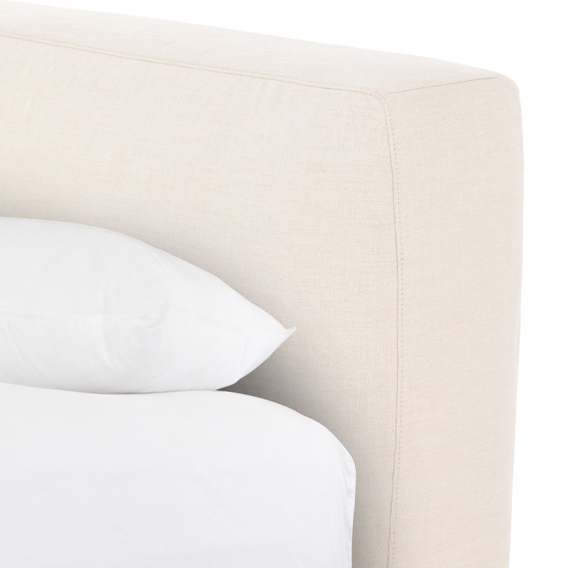 Aidan Upholstered Bed, Queen, Brussels Natural