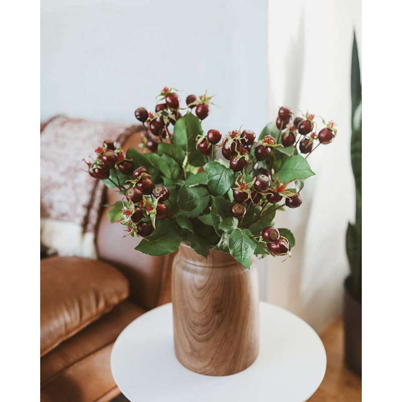 Artificial Montana Rose Hip 23.5", Red, 18" H x 6" W