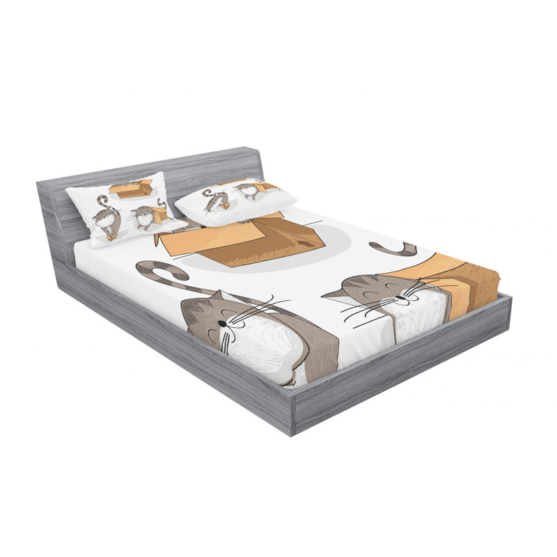 Microfiber Sheet Set, Full Sheet Set with Fitted Sheet