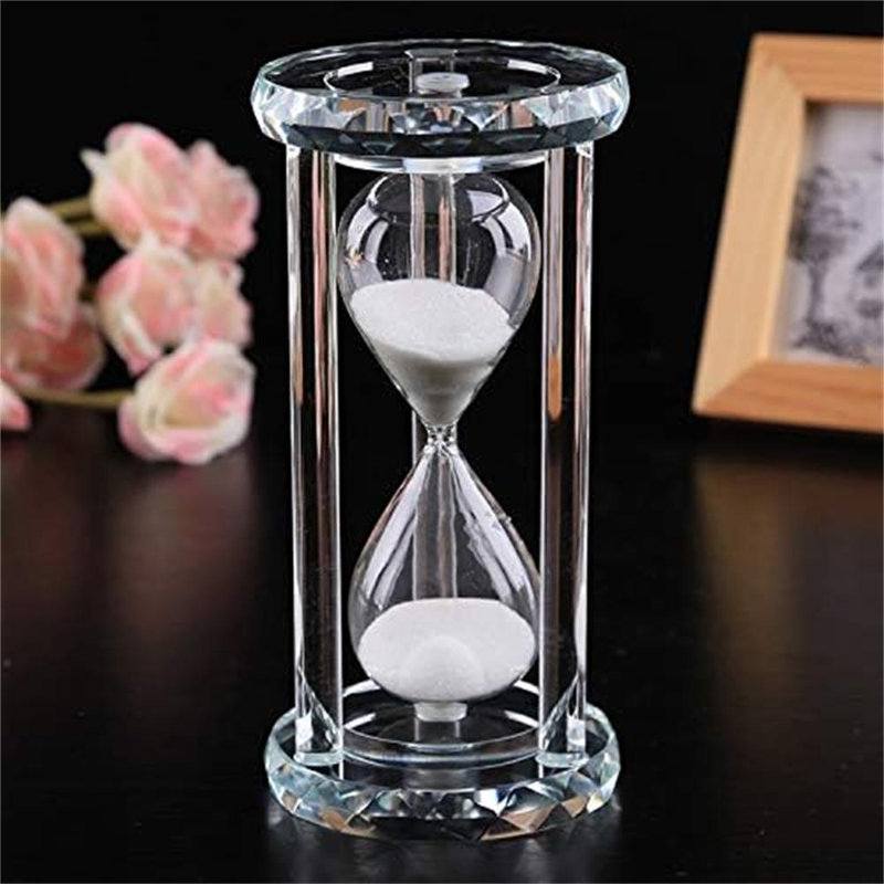 Crystal hourglass timer