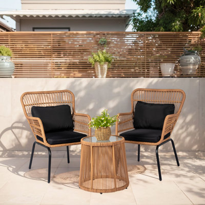 Dawna 2 - Person Patio Conversation Sets with Cushions