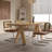 Burlywood Rectangular Solid Wood Dining Table-1156953672