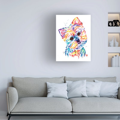 «Lisa Whitehouse Yorkie», art sur toile