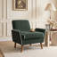 Fauteuil d'appoint rembourré avec pieds en bois d'hévéa-1822150975
