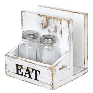 Seasoning Bottle Set Condiment Holder Seasoning Rack Four-in-One Oil  Vinegar Dispensers Salt Pepper Shakers Glass Cruet Set with Convenient  Caddy