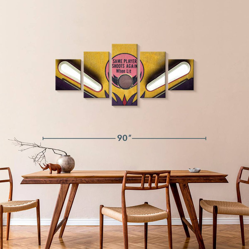 'Pinball Machine Game, 34" H x 74" W