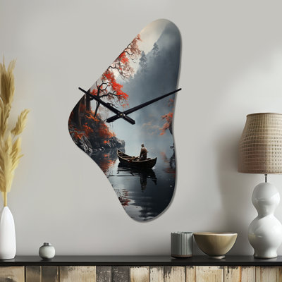 Malvino - Boomerang Shape Hunting & Fishing 3D Wall Clock
