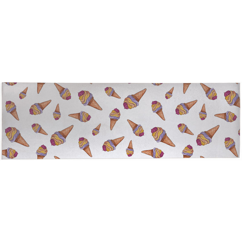 Summer Ice Cream Outdoor Rug, Runner 2'6" x 8'