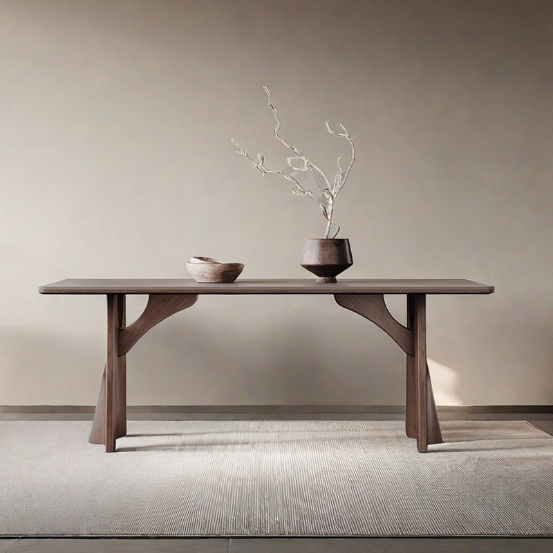Taore Solid Wood Base Dining Table, 29.52"H x 55.11"L x 31.49"W