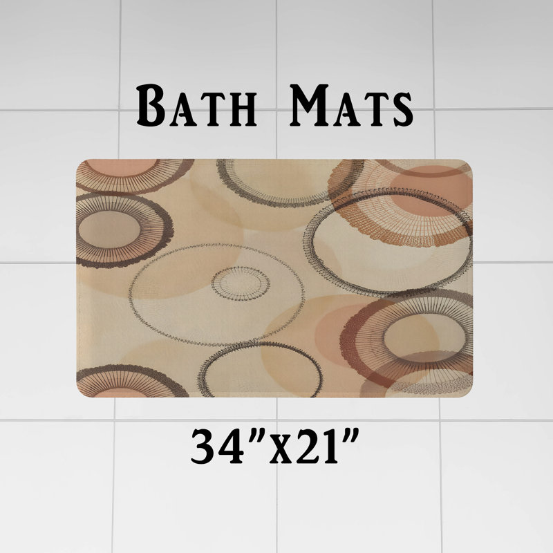 Rideau de douche avec tapis de bain, H 70 po x l 72 po