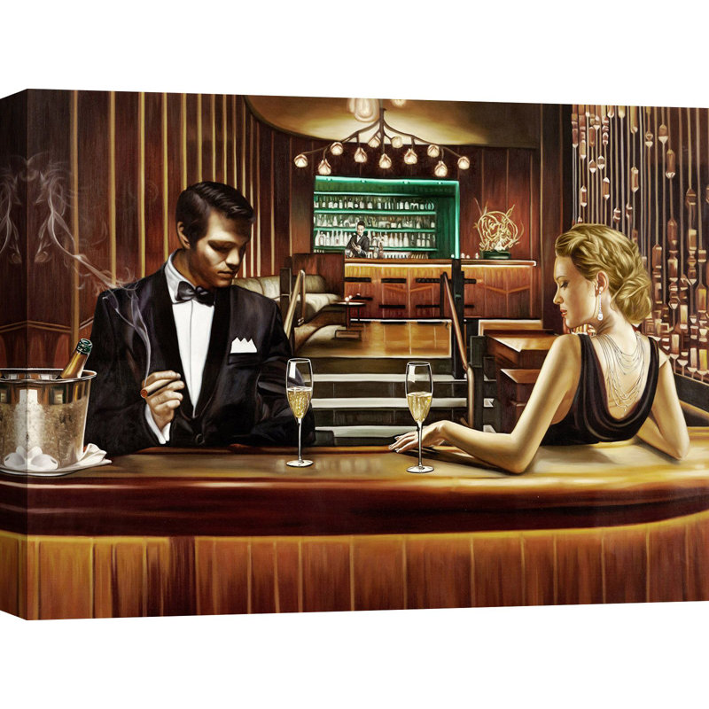 A Grand Night Out by Pierre Benson - Wrapped Canvas Painting, 50cm H x 70cm W x 4cm D