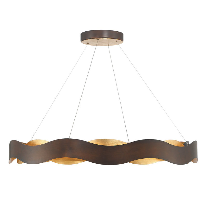 Lustre 46 lumières 1 lumière Vaughan, Doré et bronze