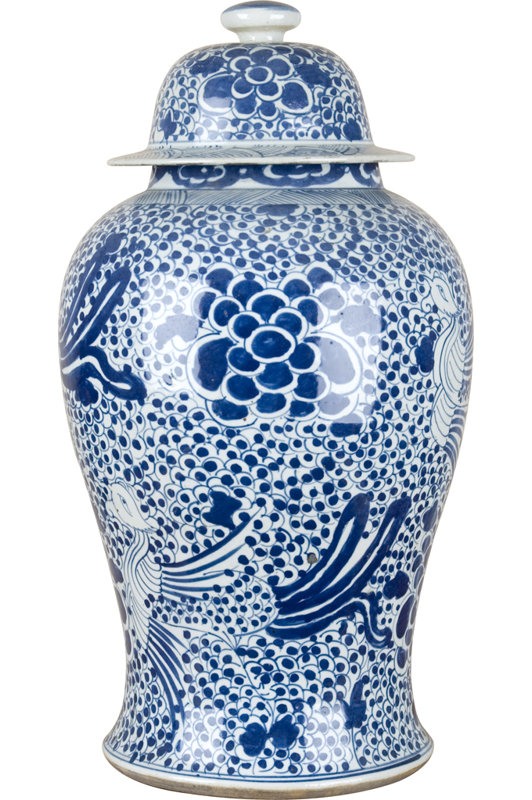 Handmade Porcelain China Ginger Jar