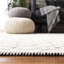Tapis ivoire / noir en laine tissé à la main Matamoros-26830841
