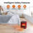 Electric Mini Fireplace Space Heater with Realistic 3D Flame-843791092