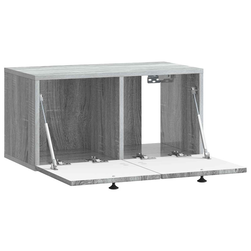 TV Stand, 30cm H x 59.5cm L x 31cm W, Grey Sonoma