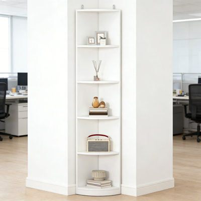 180 cm H x 30 cm W Corner Bookcase