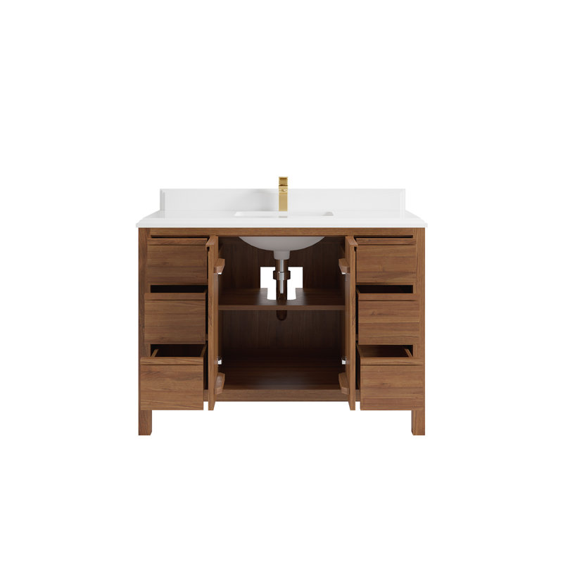 Teck Elizabeth X P 22 po De meuble-lavabo simple D, Blanc