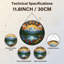 12"H Mountain Landscape Stained Glass Window Panel-1721529485