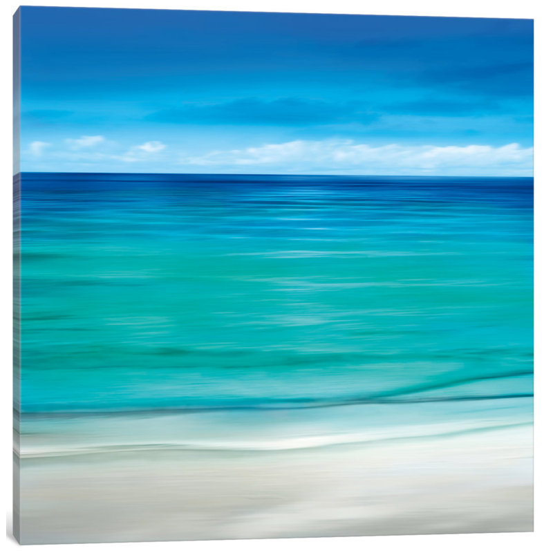 «Paradise II» par Jennifer Balley - impression sur toile tendue, H 37 po x l 37 po x P 1,5 po, Toile avec cadre noir