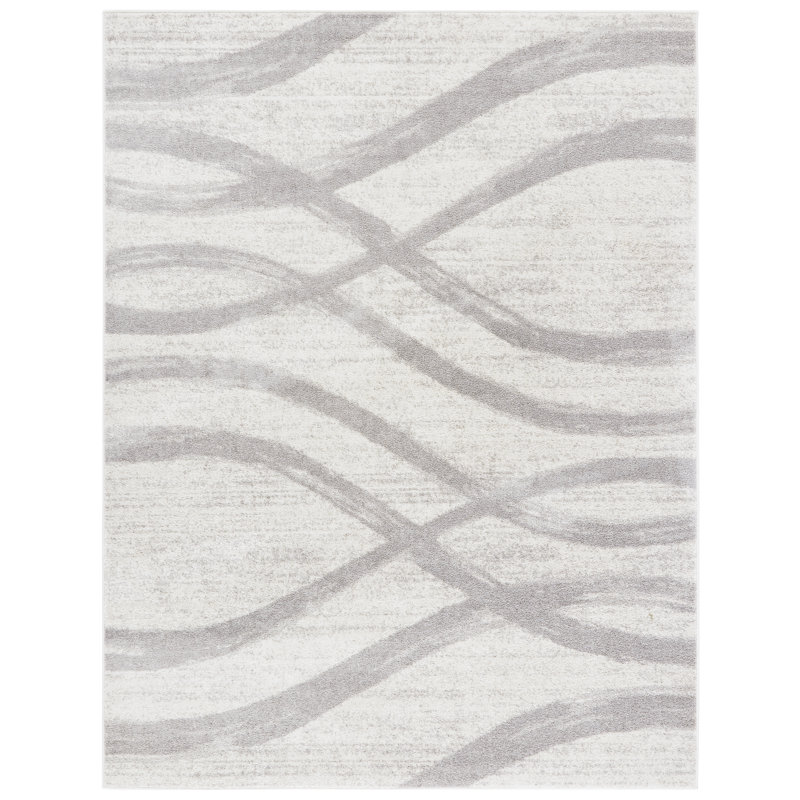 Parkinson Power Loom Rug, Rectangle 155 x 229 cm, Cream/Grey