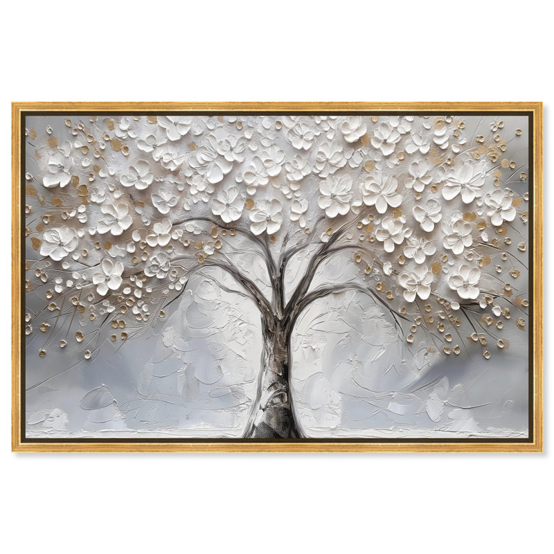 «Branchborne Elegance», toile colorée par Art Remedy, H 37,5 po x l 55,5 po x P 1,2 po, Cadre flottant doré