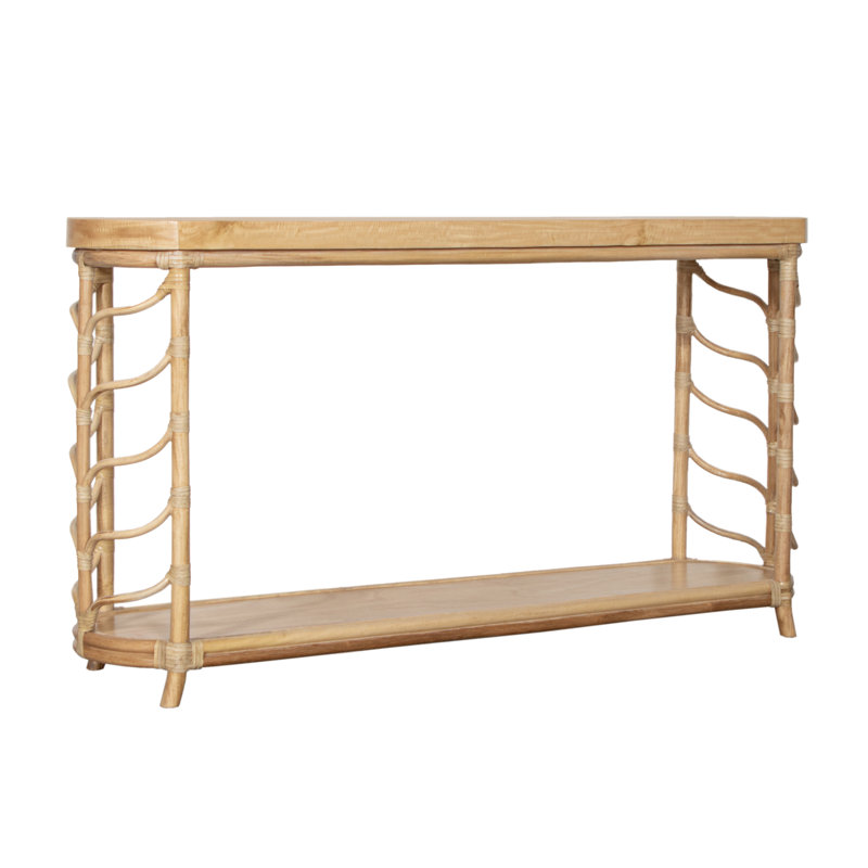 60 in. Solid Wood Console Table, Natural