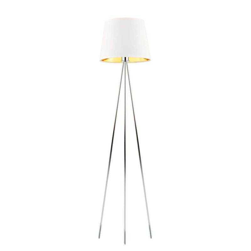 Gregg 153cm Tripod Floor Lamp, White, Grey