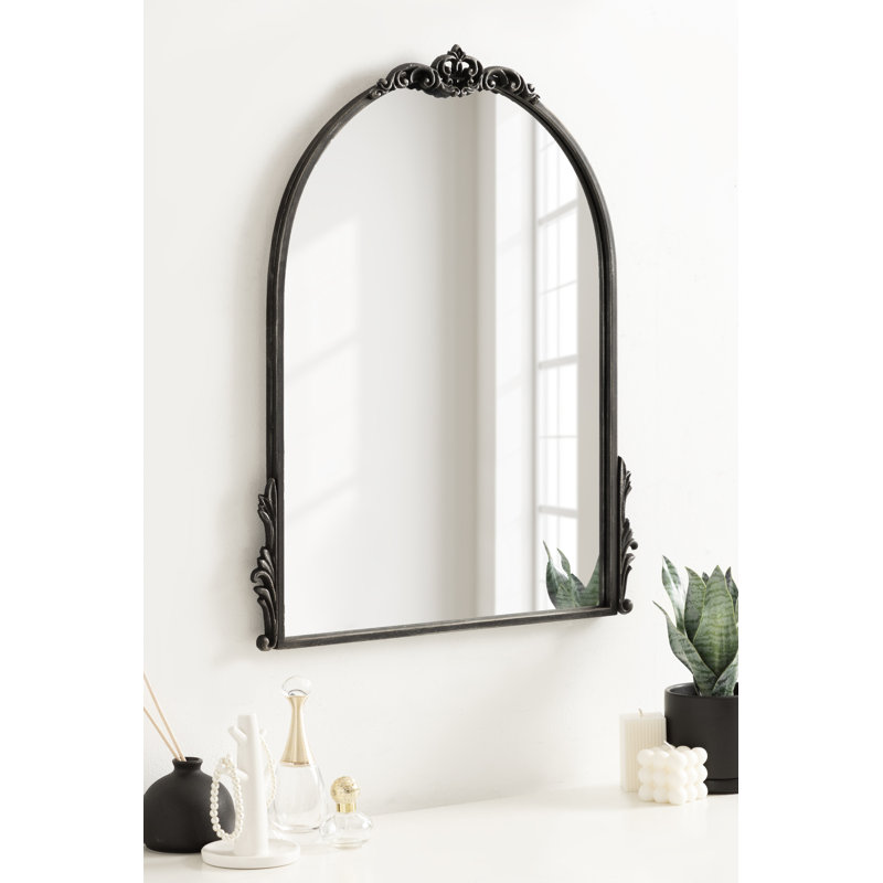 Christany Metal Mirror, Black, 26" x 20.5"