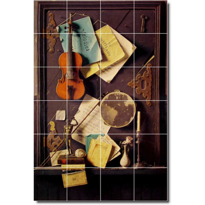 48" x 72" Ceramic Painting Decorative Mural Tile 12" x 12"