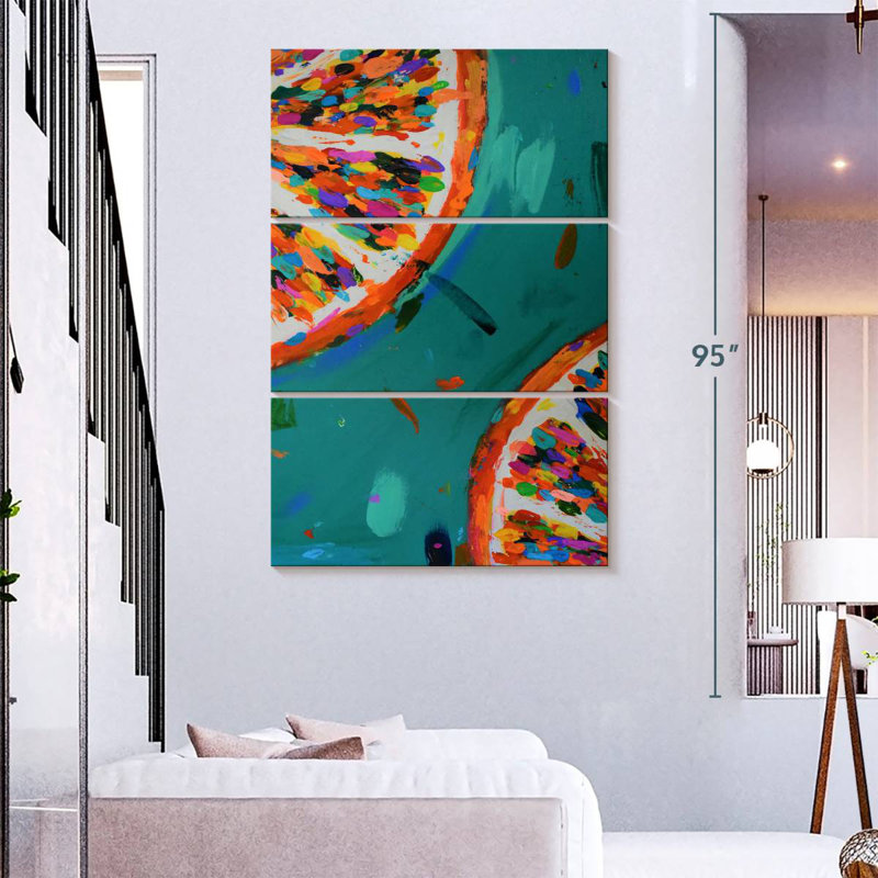 Yarlin Two Oranges, 74" H x 48" W