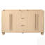 Armoire de salle de bain durable avec 3 tiroirs à fermeture douce et 4 portes, tablette réglable