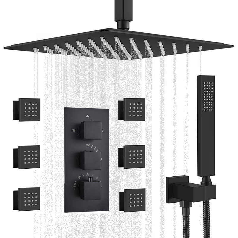 Thermostatic All-In-One Kit with Rough in-Valve