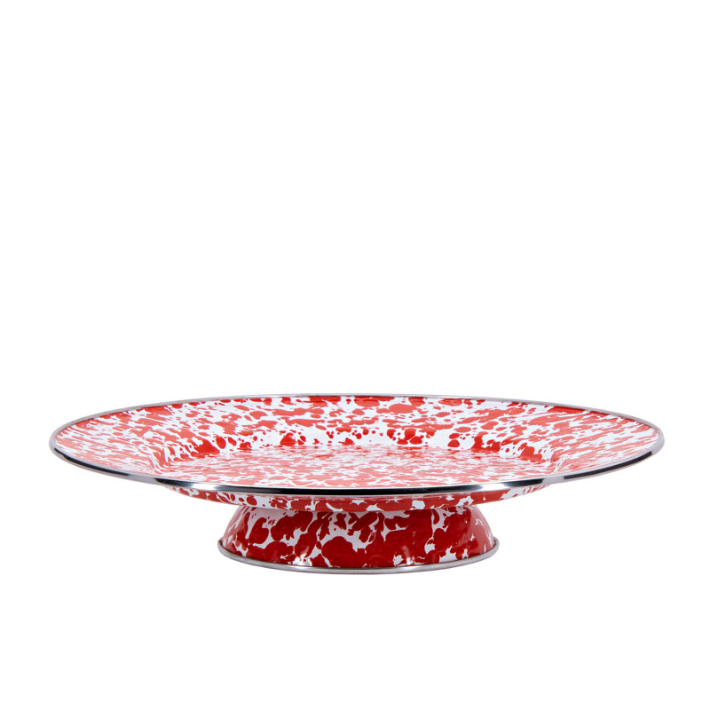 Solid Cake Stand, Solid White Textured